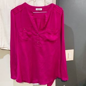 Calvin Klein pink business or casual shirt